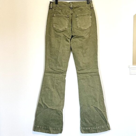 NWT L'AGENCE The Affair Green High Rise Flare Jean in Brigade - Size 26 - Picture 8 of 15
